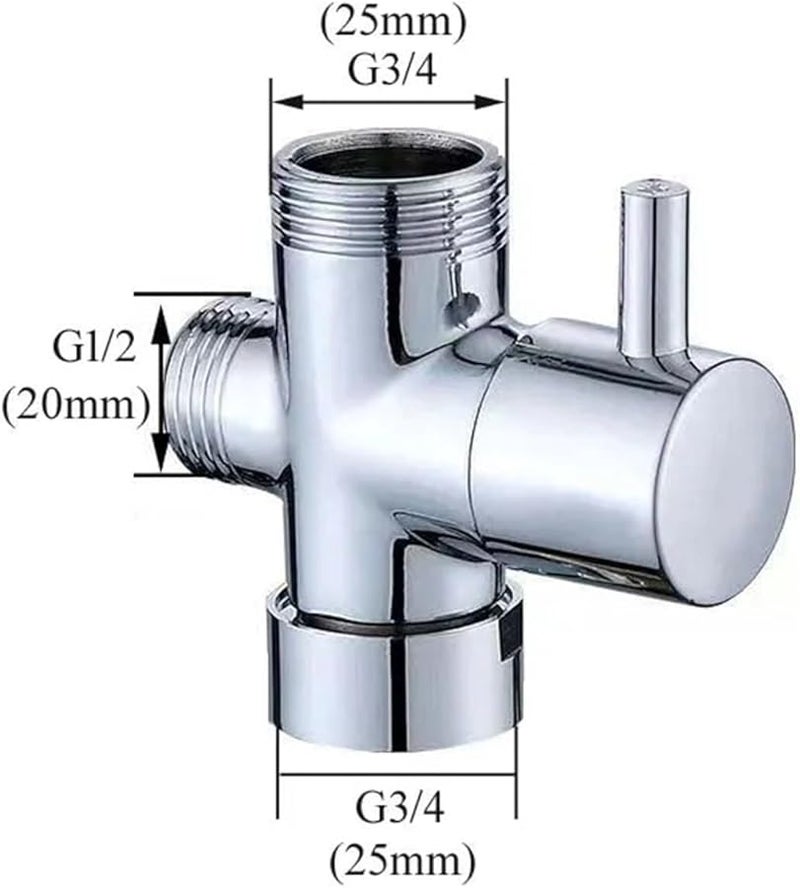 Brass 3 Level Shower Diverter Valve G3 4 G1 2 Three Way Bathroom Accessories - Image 3