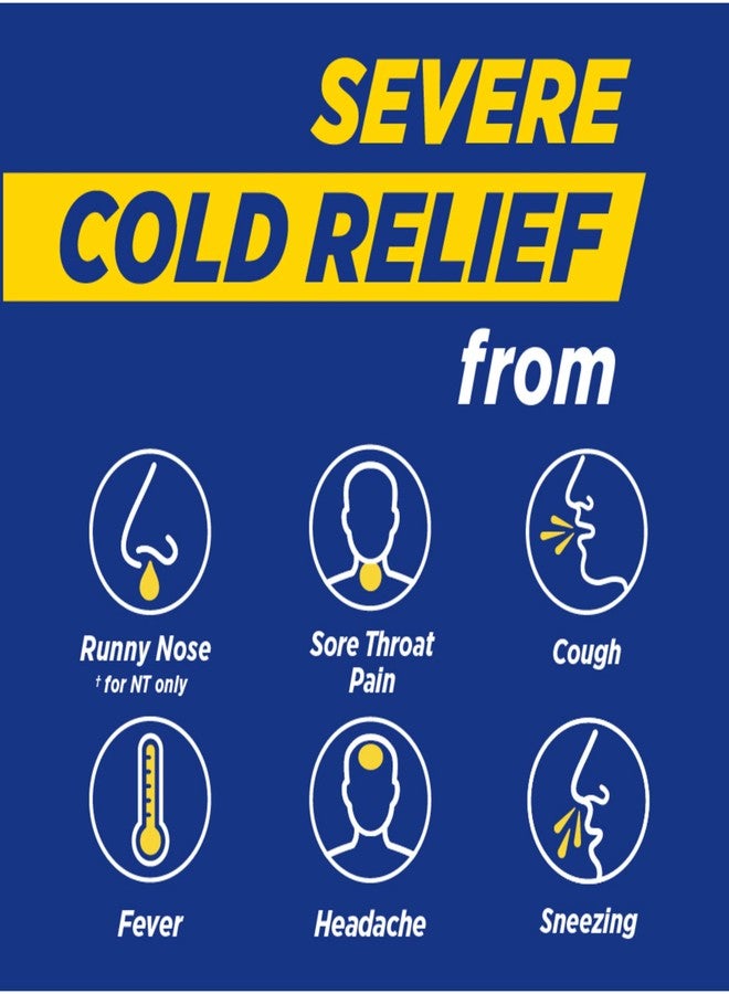 Theraflu Severe Cold Relief Hot Liquid Powder Combo: 12ct Daytime/Nighttime Honey Lemon Flavor + 6ct Daytime Honey Ginger Flavor - Image 2