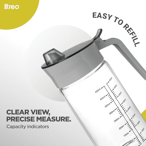 Treo By Milton Flow Oil Dispenser For Kitchen | Leak-Proof & BPA-Free | Food-Safe High Borosilicate Glass | Non-Porous with Capacity Indicator | Durable & Stylish Kitchen Accessory, 500 ml - Image 5