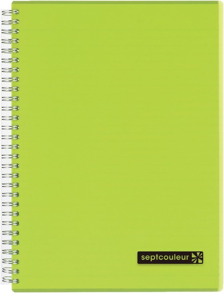 Maruman SeptColNotebk B5 80sht Green - Image 1