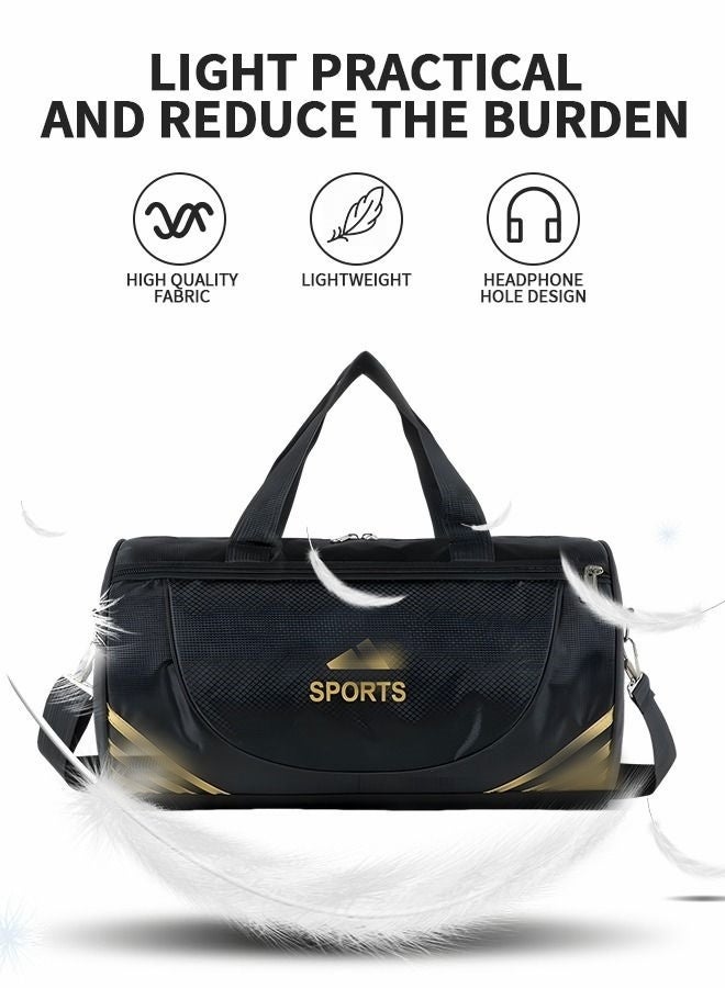 Apluynm Sports Gym Bag for Women & Men, Small Duffle – With Shoulder Strap & Handbag Design - Image 2