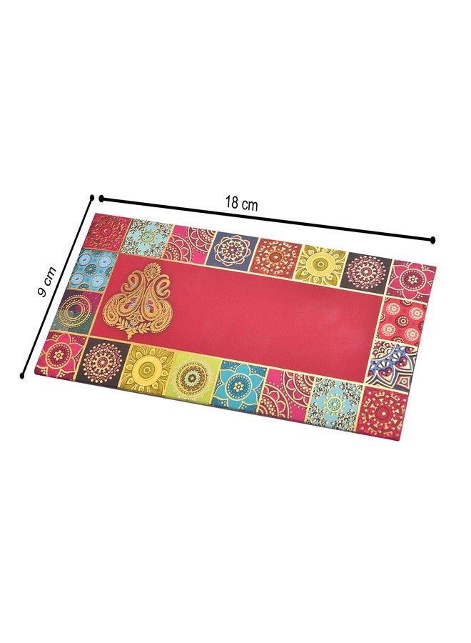 Fonsie Rajhasthani traditional pack of 20pcs cash envelopes for gifting money on wedding gift, baby shower gift, shagun, family gatherings with name space. - Image 5