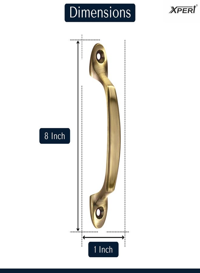 Xpert Brass Toyata Cabinet Handle (Pack of 2) Made of Brass Drawer Handles (8 inches) Handle for Wardrobe (BC-111) - Antique Finish - Image 5