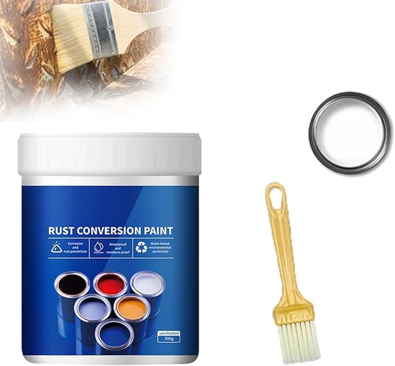 White Rust Converter Paint Weatherproof Anti Rust Coating Water Based Metal Paint - Image 1