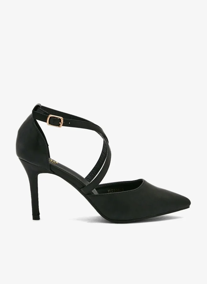 ELLA Cross Over Strap Pointed Pump
