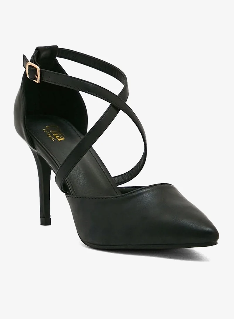 ELLA Cross Over Strap Pointed Pump