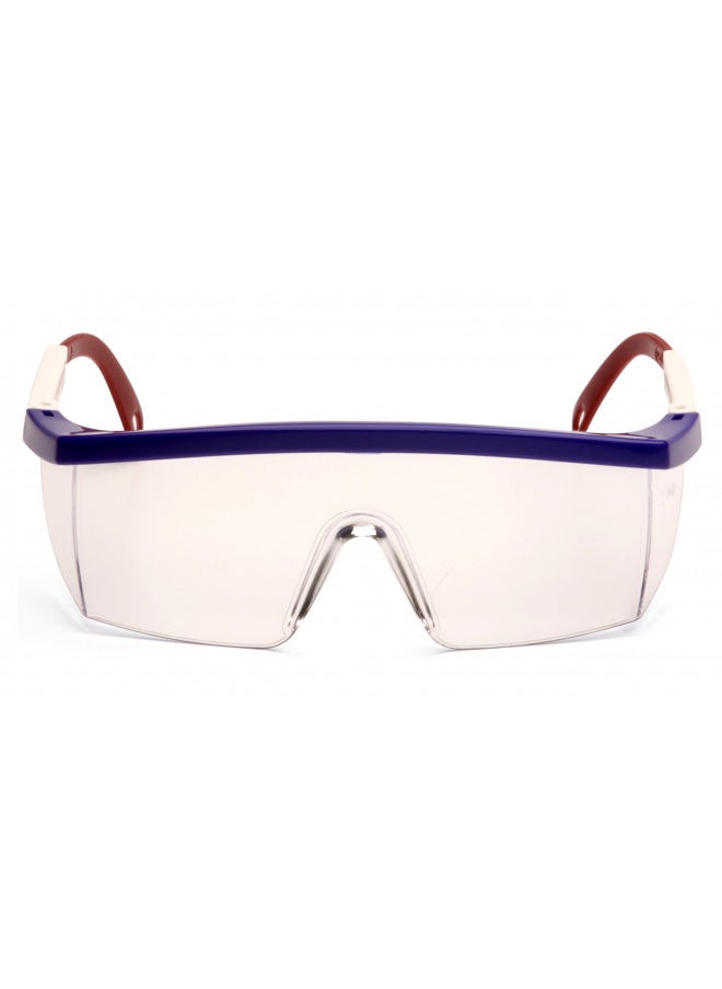 Pyramex Safety Pyramex Integra Safety Eyewear, Clear Lens With Red, White, And Blue Frame  - Image 2