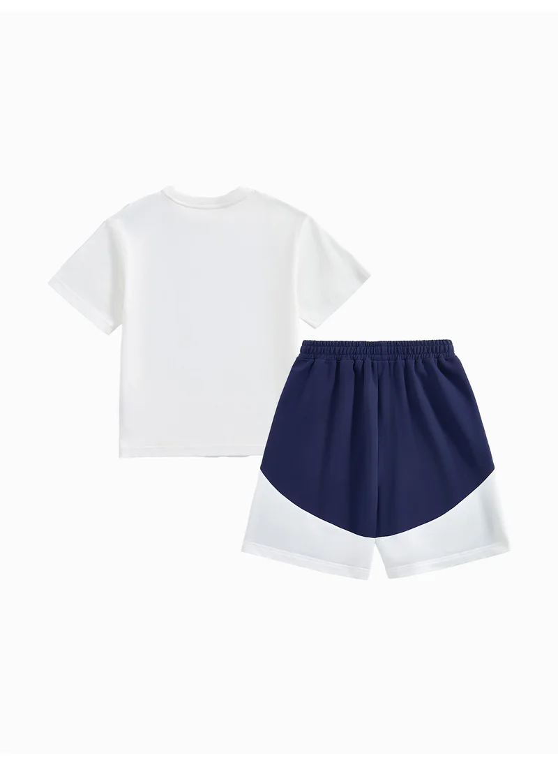 بالابالا Kids Unisex Knit Short Sleeve Suit