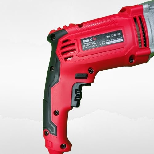 IBELL TOOLS IBELL Industrial Impact Drill ID13-30,1100W, Copper Armature, Chuck 13mm manual, 0-3000 RPM, 2 mode selector, Forward/Reverse with variable speed - Image 5