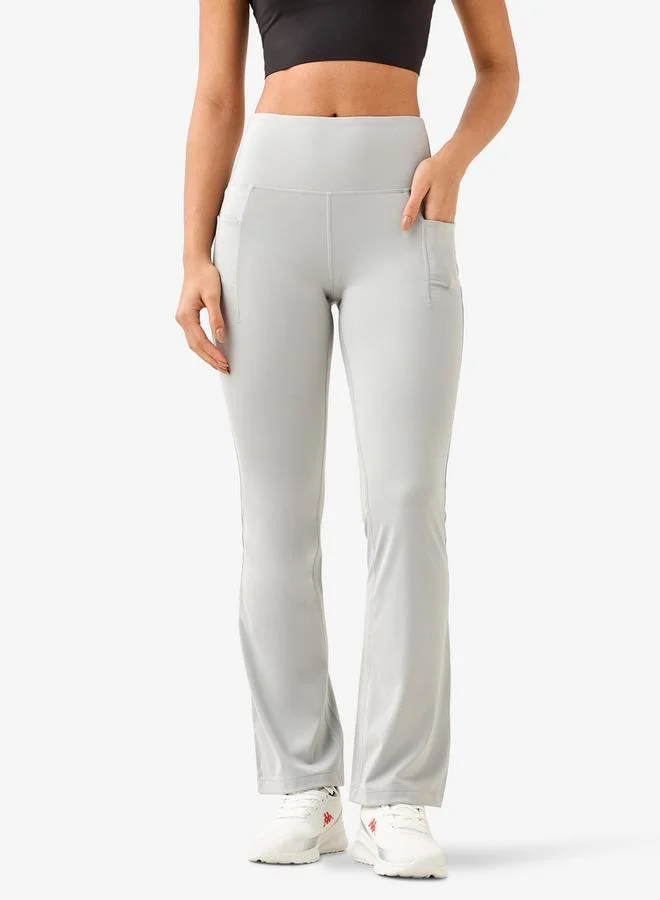 Kappa GREY Kappa Women Fit and Flare 2 Way Stretch Leggings for Women | Best Price UAE