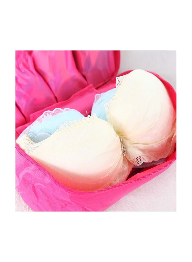 GGOOT Packing Organizer, Rose Red Bra Storage Bag Used Used for Travel Underwear Cosmetics - Image 4