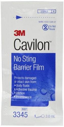 Cavilon 3M™ Cavilon™ No Sting Barrier Film 3345, 3 ml Wand Pack of 25 - Image 1
