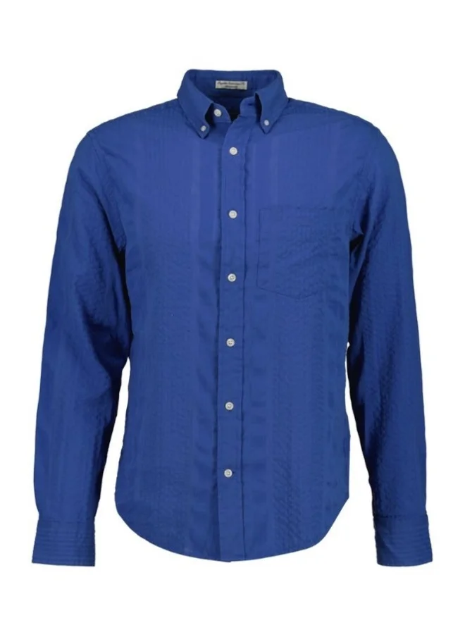 غانت Gant Regular Fit Seersucker Stripe Shirt