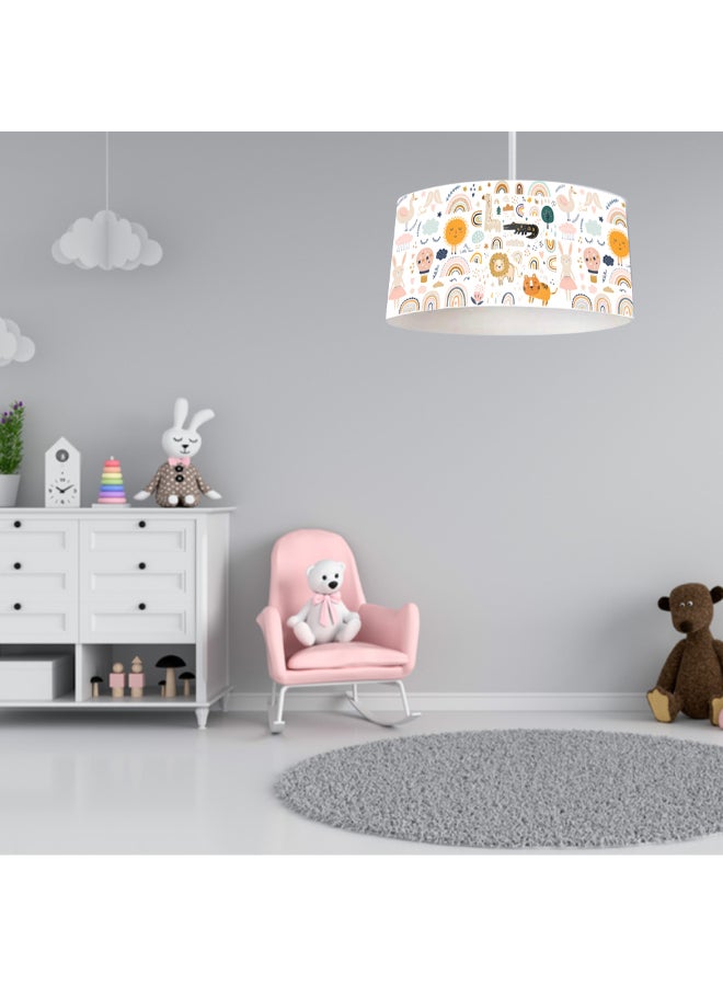 مصباح سقف من القماش للأطفال 42 × 25 سم / بيج