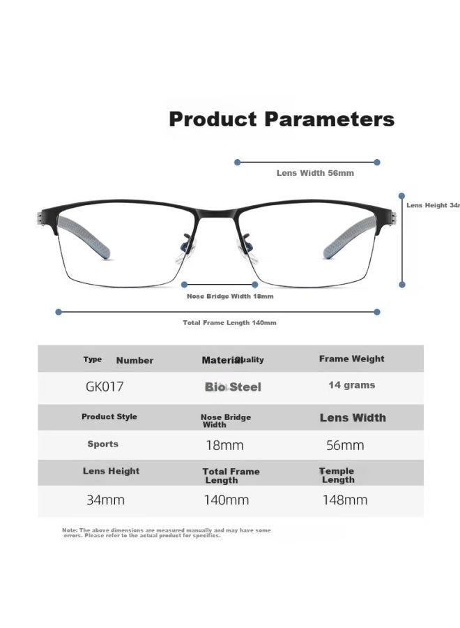 Gameking Sports Myopia Gl For Men, Anti-blue Light Running Non-slip Basketball Eyeglass Frames, Can Be Fitted With Prescription Lenses Gk017 Black - Image 2