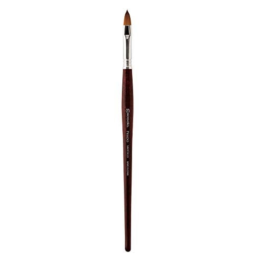 Escoda Art Products Escoda Prado Series Artist Watercolor & Acrylic Short Handle Filbert Paint Brush, Size 1, Synthetic Sable - Image 1