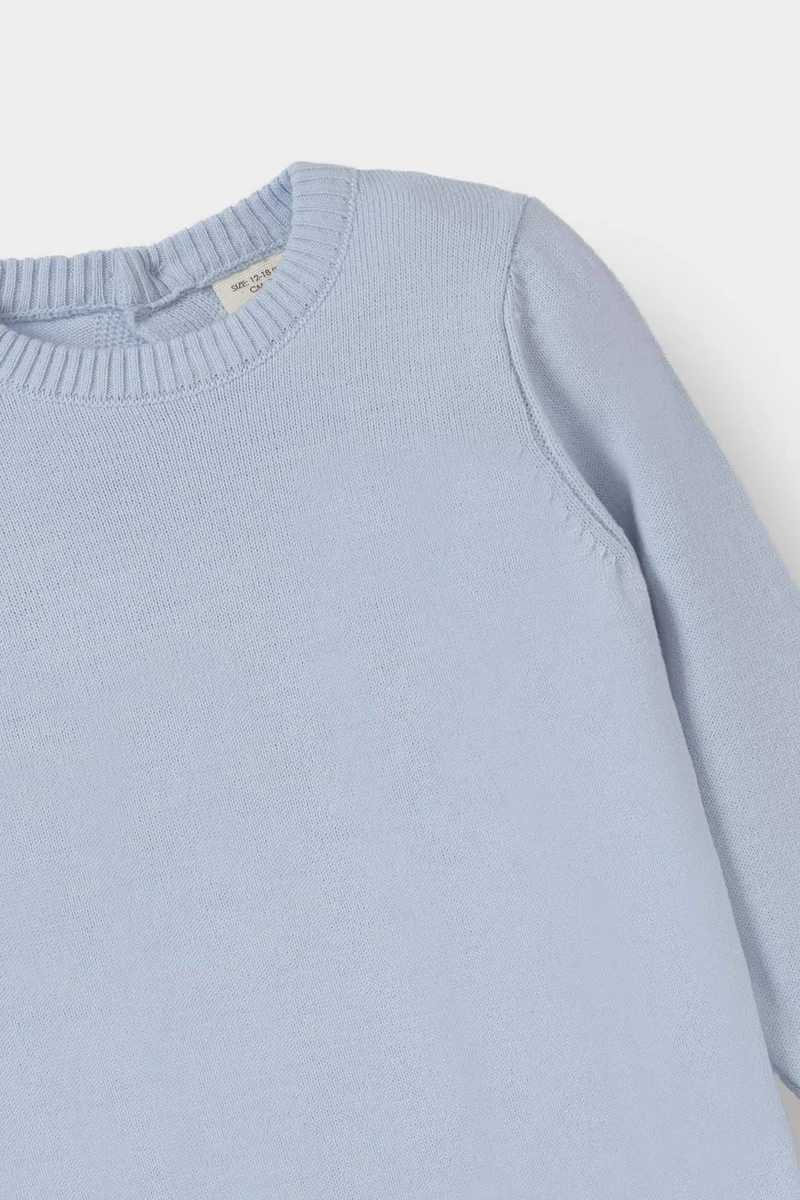 ديفاكتو Baby Boy Regular Fit Crew Neck Knit Pullover