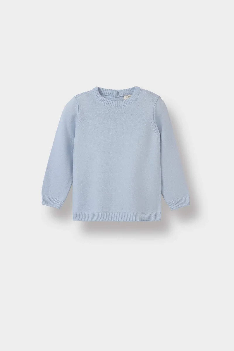 ديفاكتو Baby Boy Regular Fit Crew Neck Knit Pullover