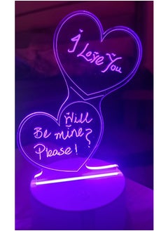 Generic 3D Creative 7 color Love Notebook Lamp, Night light for expressing your love to your loved ones, Valentines day, Thanksgiving, April fool, Happy Eid, Back to school, Gift on all occasions.  - Image 2