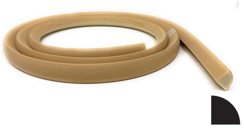 FLEXTRIM # WM105: 3/4" x 3/4" Flexible Quarter Round Molding - 8' feet Long - Made in The USA - Image 1