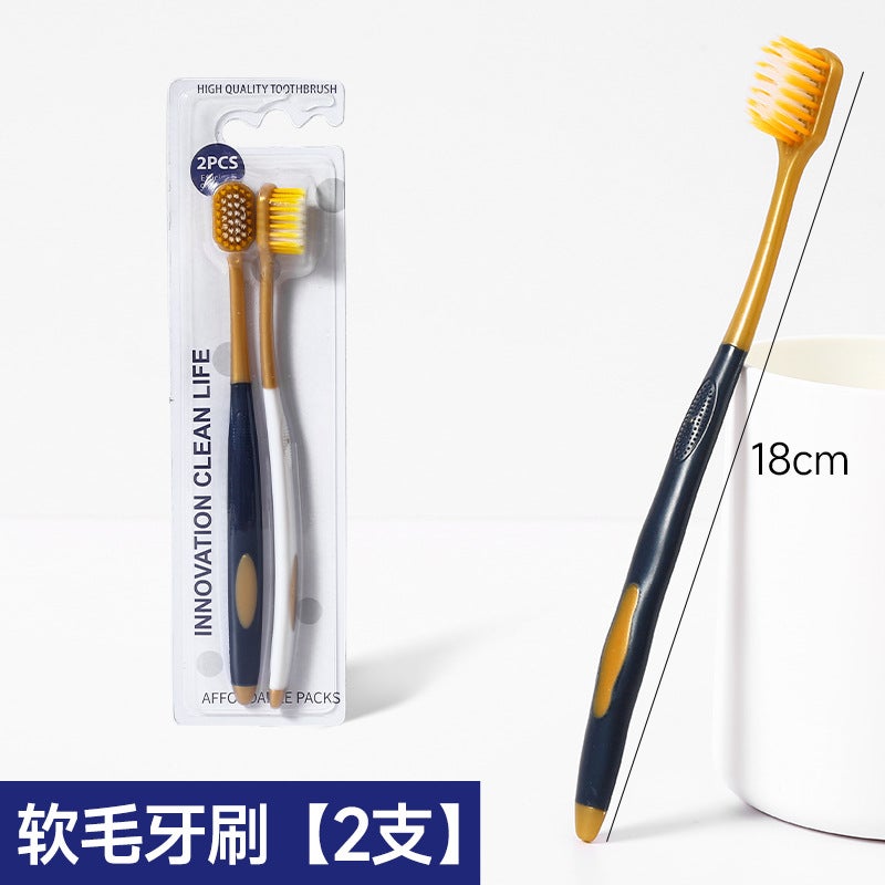 Generic Soft Bristle Adult Toothbrush Deep Cleaning Oral Care 2 pack 