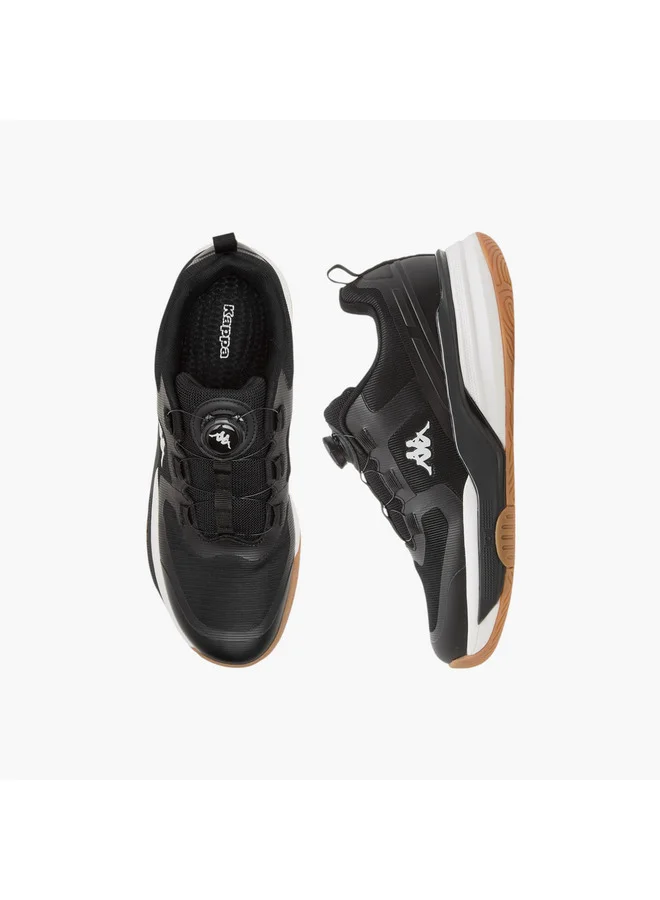 Kappa Men's Logo Detail Sports Shoes with Rotating Buckle Closure