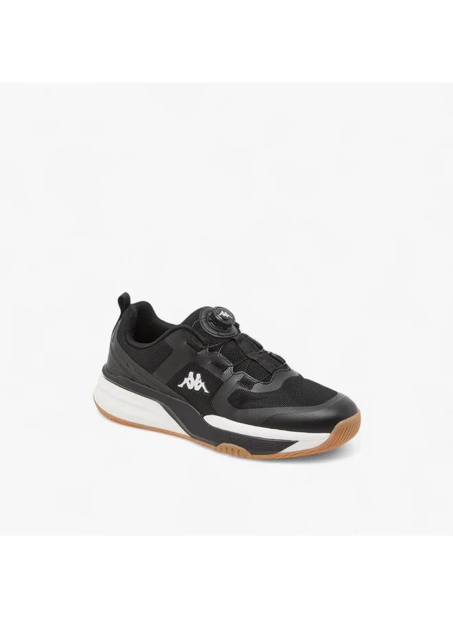 Kappa Men's Logo Detail Sports Shoes with Rotating Buckle Closure