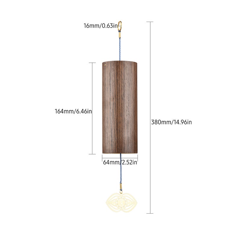 Chakra Chimes Natural Bamboo Wind Chimes Meditation Chord Windchime Windbell for Outdoor Garden Patio Home Decoration Zen Meditation Relaxation - Image 4