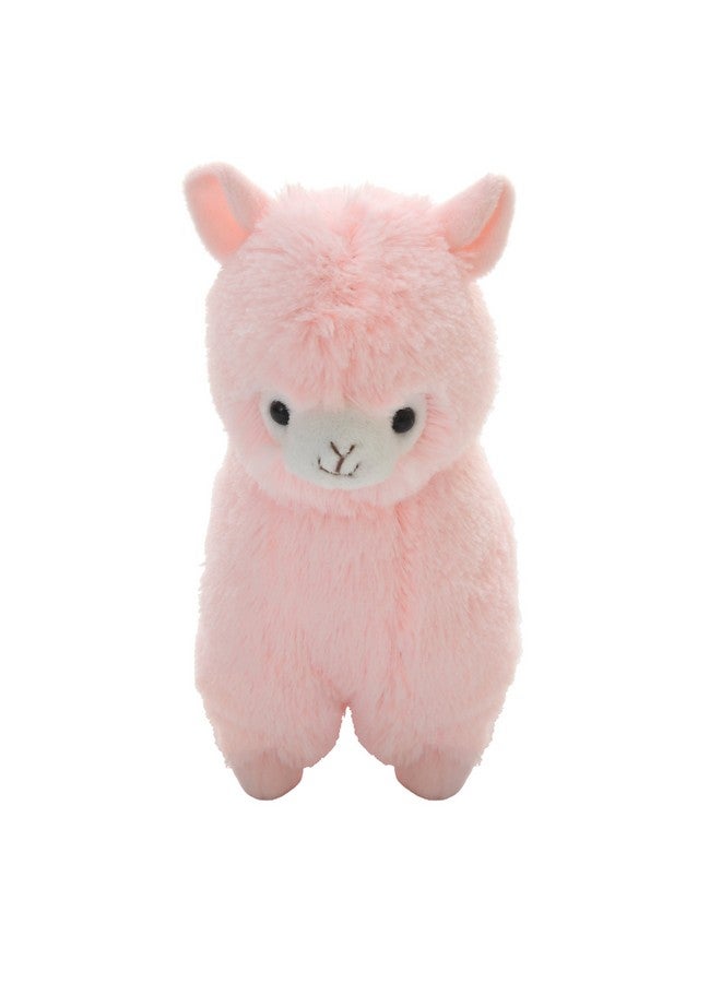 AngelGift Cuddly Big Soft Toys Alpaca Doll Soft Stuffed Animals Cushion Toy Sheep Doll 7 /17Cm Llama Lamb Plushie Toys Best Birthday Gifts For The Children Kids Baby Toys (Pink)  - Image 1