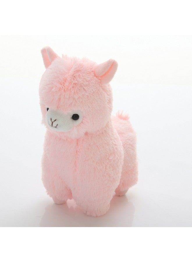 AngelGift Cuddly Big Soft Toys Alpaca Doll Soft Stuffed Animals Cushion Toy Sheep Doll 7 /17Cm Llama Lamb Plushie Toys Best Birthday Gifts For The Children Kids Baby Toys (Pink)  - Image 3