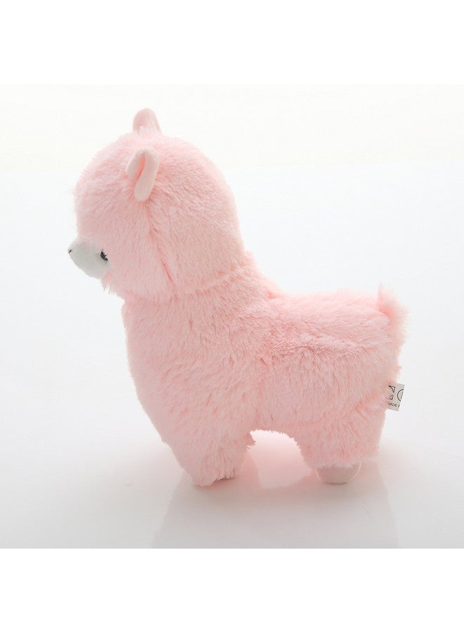 AngelGift Cuddly Big Soft Toys Alpaca Doll Soft Stuffed Animals Cushion Toy Sheep Doll 7 /17Cm Llama Lamb Plushie Toys Best Birthday Gifts For The Children Kids Baby Toys (Pink)  - Image 4