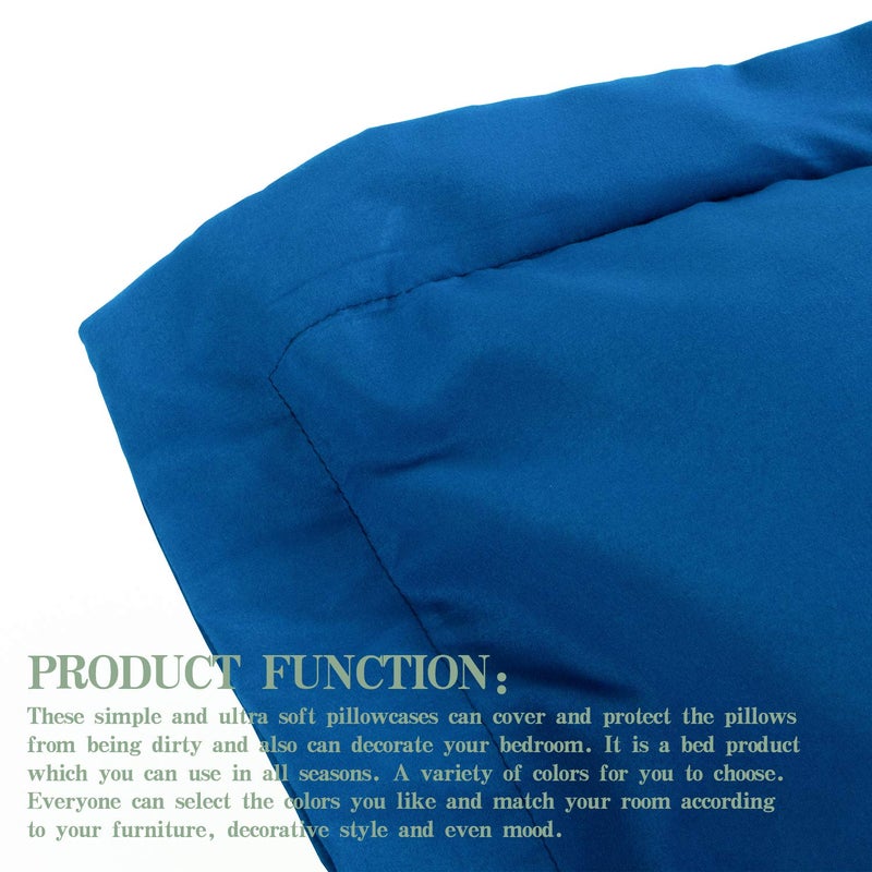 إن تي باي Ntbay Queen Pillow Shams - 2 Packtible Microfiber 20x30 Coverings - Super Super and Dozy Rights Resistant 20x30 chord  - Image 4