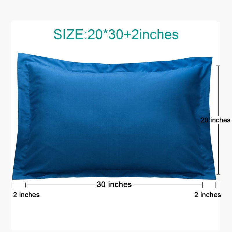 إن تي باي Ntbay Queen Pillow Shams - 2 Packtible Microfiber 20x30 Coverings - Super Super and Dozy Rights Resistant 20x30 chord  - Image 2