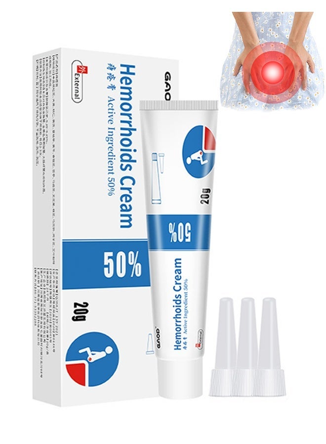 جاهز؟ Hemorrhoid Cream 20g, Alleviate Painful Burning, Itching, Discomfort, Hemorrhoid and Fissure Ointment for Men and Women - Image 1