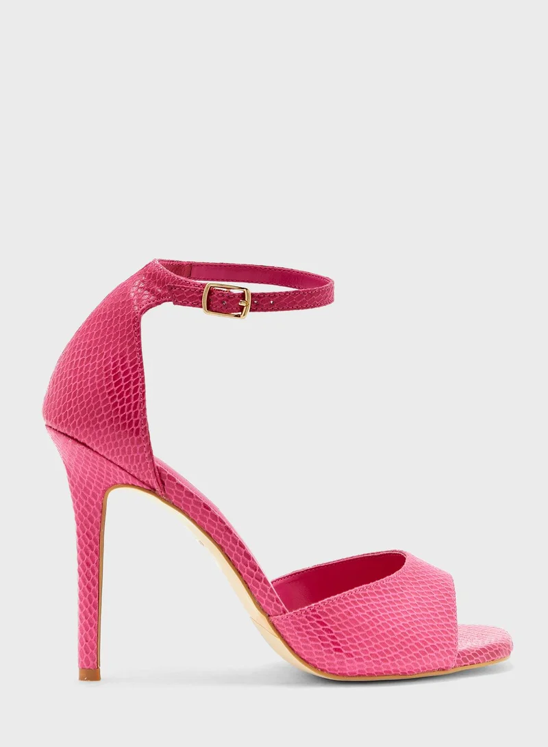 Dune LONDON Peep Toe Ankle Strap High Heel Sandals
