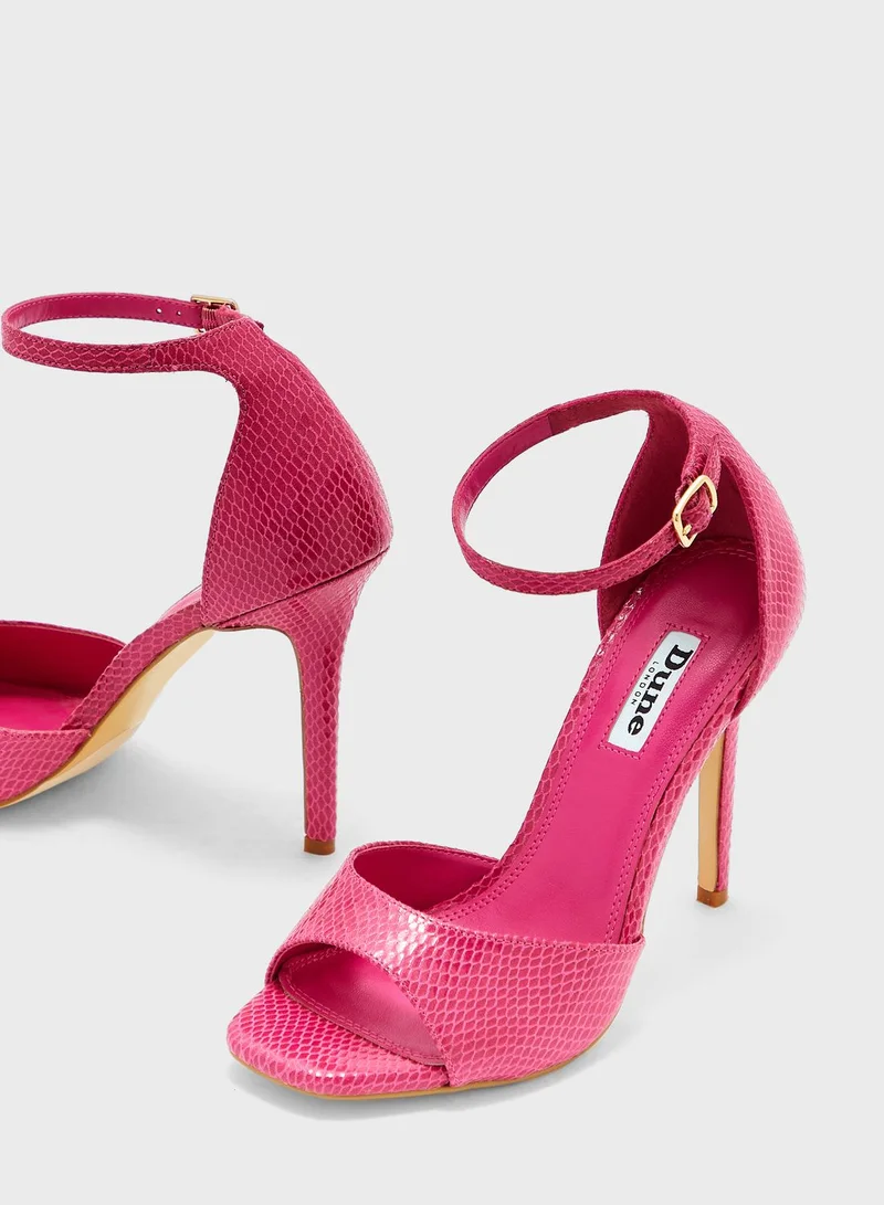 Dune LONDON Peep Toe Ankle Strap High Heel Sandals