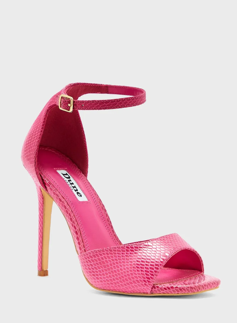 Dune LONDON Peep Toe Ankle Strap High Heel Sandals