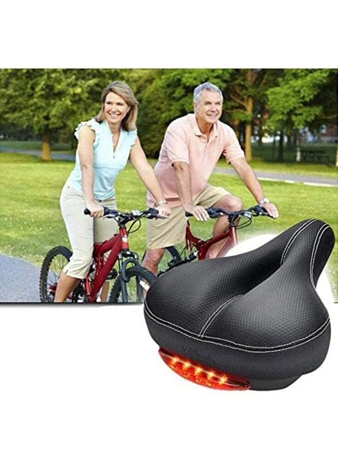 موجو مقعد دراجة موجو مزود بإضاءة LED خلفية، مقاوم للماء وجيد التهوية، ومزود بنظام زنبرك مزدوج، مصمم ليناسب معظم الدراجات. - Image 5
