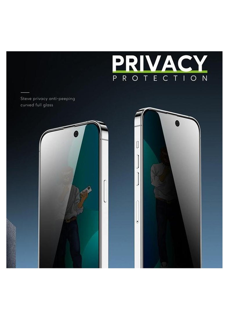 GREEN LION iPhone 14 Pro Screen Protector with 9H Steve Privacy Strong HD Glass Green Lion - Privacy  - Image 4