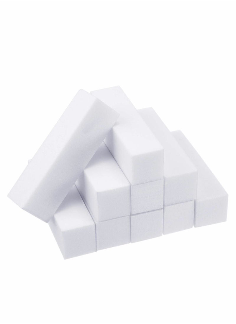 Y&D - 10Pack Nail Files and Buffers 4 Sided Super White Buffing Block Buffer Blocks for Natural Acrylic Nails Emery Board Medium Grit Manicure Tools Kit - Image 1