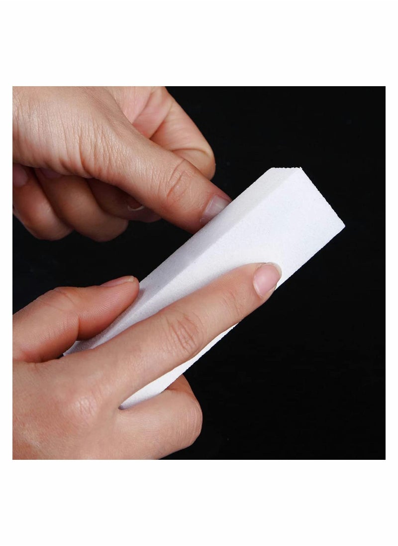 Y&D - 10Pack Nail Files and Buffers 4 Sided Super White Buffing Block Buffer Blocks for Natural Acrylic Nails Emery Board Medium Grit Manicure Tools Kit - Image 1