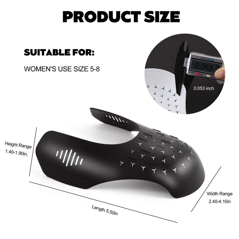 TUPEED 6 Pairs Shoe Boot Crease Preventers, Anti-Wrinkle Shoe Protectors Shoe Guards For Air Jordan Air Force, Shoe Creases Stoppers for Sneakers Boots and Casual Shoes, for Women's US Size 5-9 - Image 4