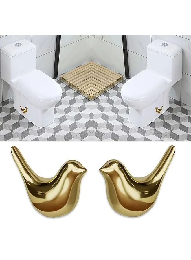Black Toilet Bolt Cover 2pcs Ceramic Bathroom Decor Quick Install Kit Replacement Parts - Image 5