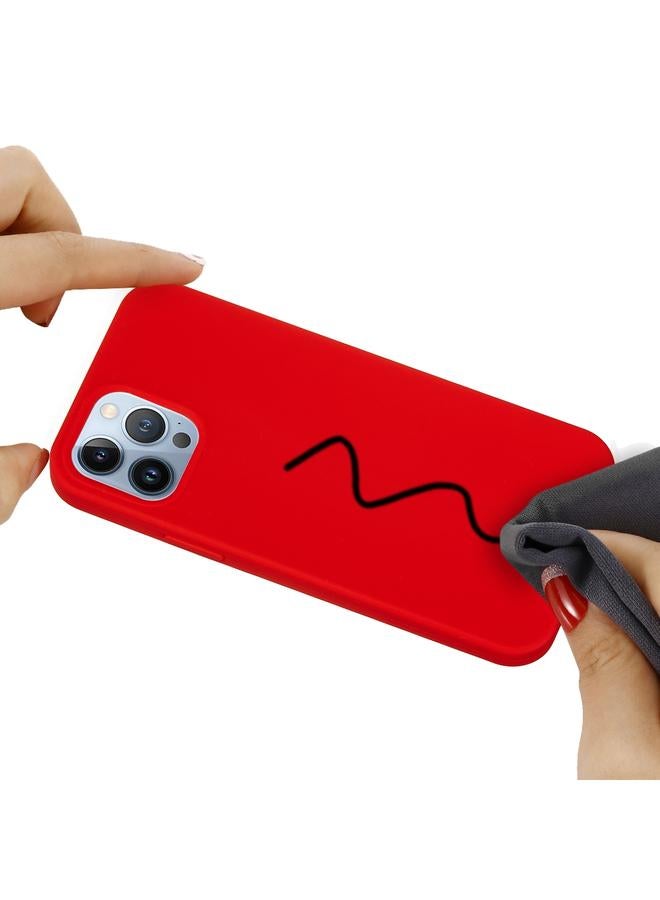 S-TOP Case For iPhone 15 Pro Max Solid Color Silicone Phone Case - Image 5