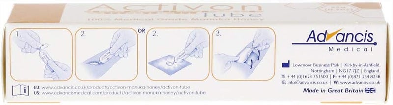 Activeon Medical Grade 100% Manuka Honey Gel Tube Natural Healing of Wounds 1 Pack - Image 3