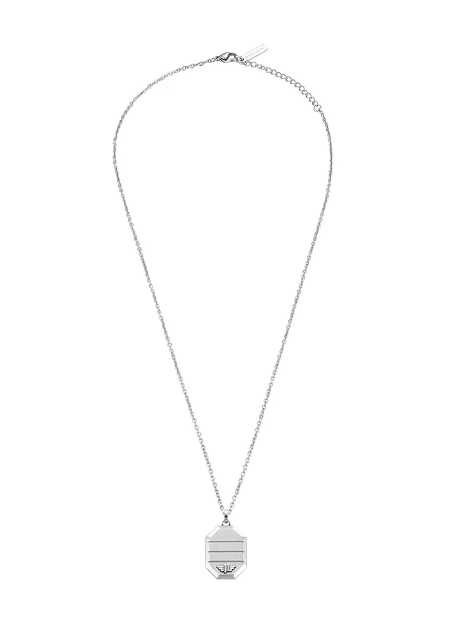 POLICE Revelry Stainless Steel Gents Necklace With Wing Logo Octagon ShapePEAGN0033304