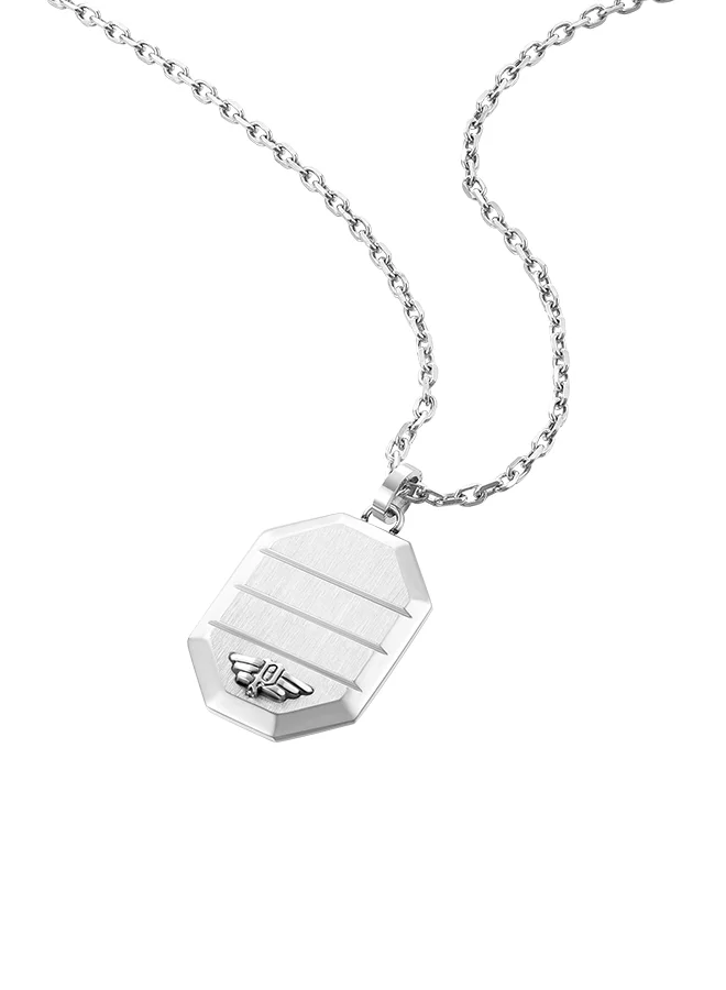 POLICE Revelry Stainless Steel Gents Necklace With Wing Logo Octagon ShapePEAGN0033304