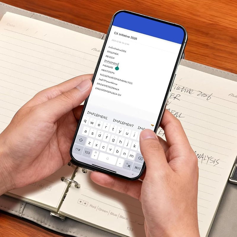 Zopsc Smart Digital Notebook with Pen, Smart Notebook and Board Writing Set, for Meeting Class Creation, Convert to Text, Store, and Share Handwritten Notes - Image 3