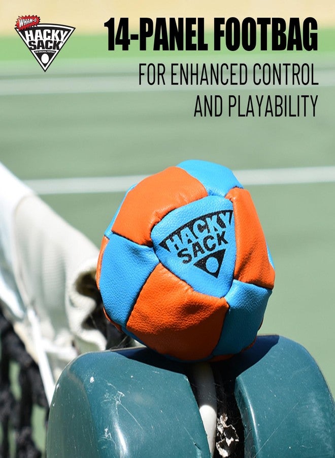 وامو حقيبة قدم Wham-O Striker Hacky Sack مقاس 2.25 بوصة وحقيبة قدم Impact Hacky Sack مقاس 1.9 بوصة، للمبتدئين، محمولة وخفيفة الوزن (برتقالي) - Image 2