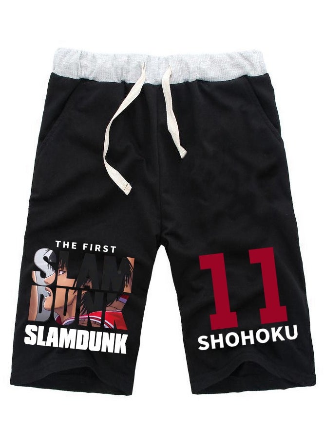 KUYING New Slam Dunk Master Printed Loose Five Point Casual Pants  - Image 1